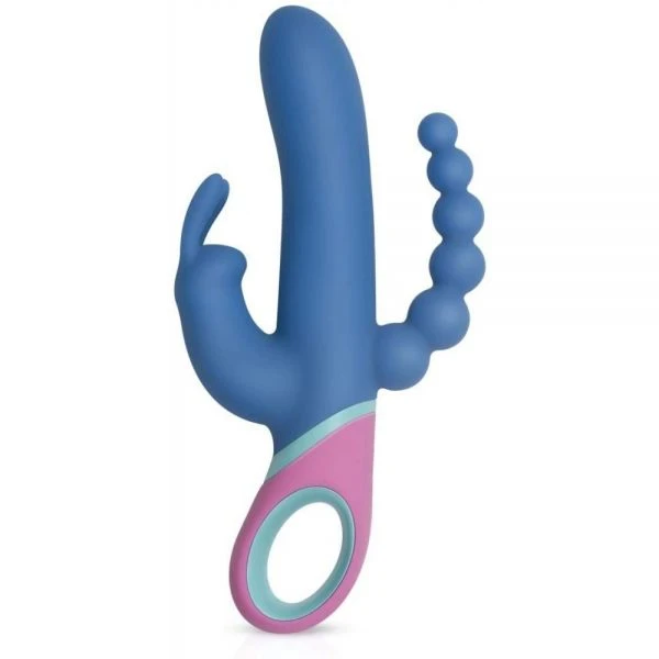 Вибратор кролик с ротацией и анальным стимулятором PMV20 Vice - Double Vibrator