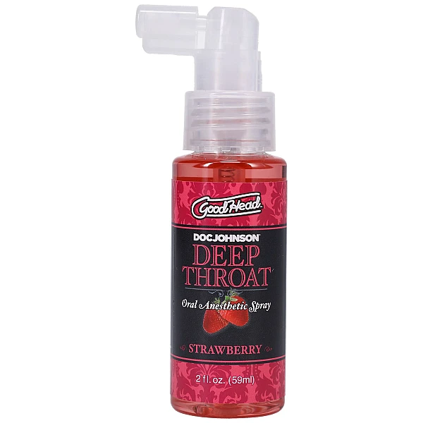 Спрей для глубокого минета Doc Johnson GoodHead DeepThroat Spray – Клубника 59 м